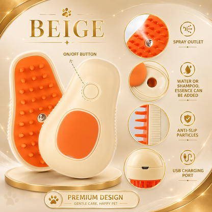 3 in 1 Pet Brush Cat Steam Brush Comb Dog Brush Electric Spray Cat Hair Brushes Massage Pet Grooming Hair Removal Combs