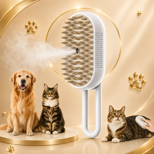3 in 1 Pet Brush Cat Steam Brush Comb Dog Brush Electric Spray Cat Hair Brushes Massage Pet Grooming Hair Removal Combs