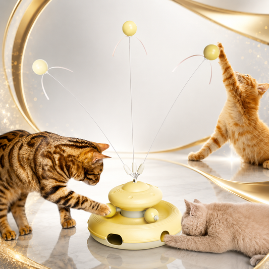 PurrChase™ Interactive Feather Wand for Cats