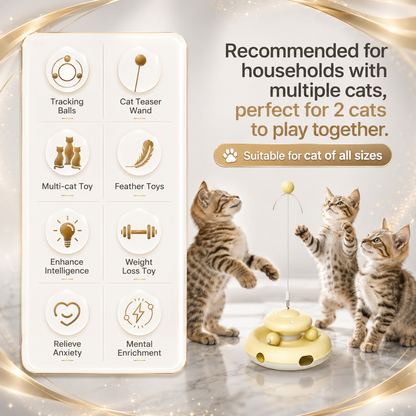 PurrChase™ Interactive Feather Wand for Cats
