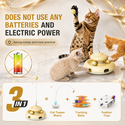 PurrChase™ Interactive Feather Wand for Cats